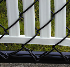 Bottom Locking Privacy Vertical Inserts - 4 Ft.  high White