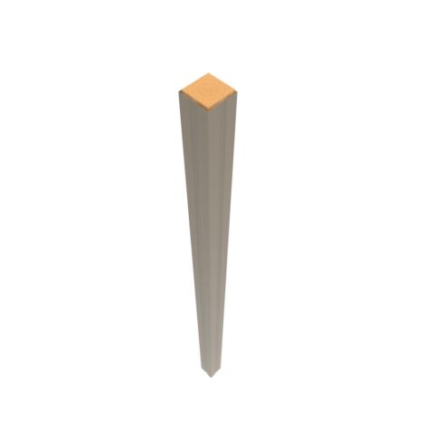 4"x4"x96" Khaki Vinyl Post Wrap