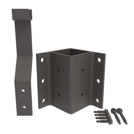 2.5in Fascia Mount Inner Corner Brackets - Bronze