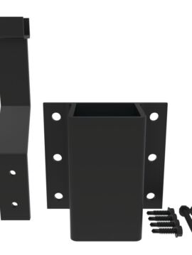 2.5in Fascia Mount Line Brackets - Black