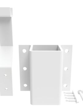 2.5in Fascia Mount Line Brackets - White
