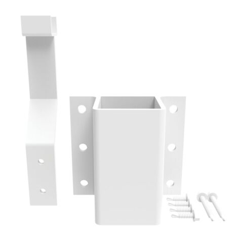 2.5in Fascia Mount Line Brackets - White