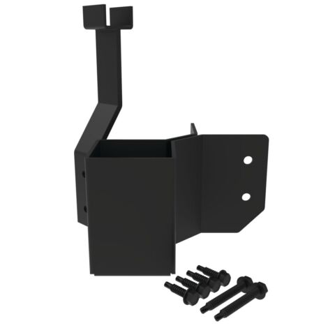 2.5in Fascia Mount Outer Corner Brackets - Black