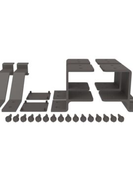 2.5in Fascia Mount Juliette Line Connector Bracket Kit  - Bronze 