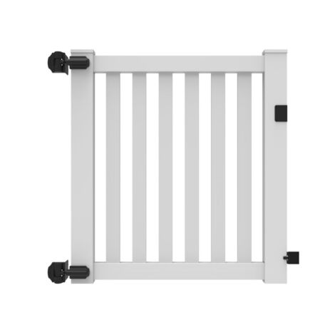 4'x46" Baltimore Walk Gate White