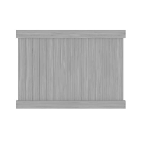  6' H x 8' W Norfolk Privacy Fence Panel Gray Woodgrain