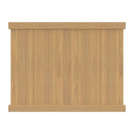  6' H x 8' W Norfolk Privacy Fence Panel Woodgrain