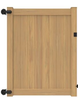 6'x58" Norfolk Walk Gate Woodgrain