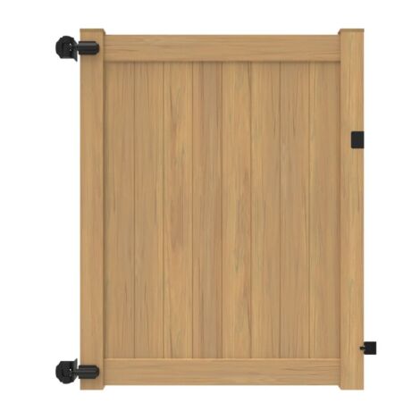 6'x58" Norfolk Walk Gate Woodgrain