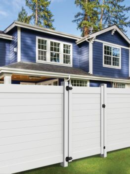 6'H X 8'W Horizontal Chesapeake Privacy Panel White