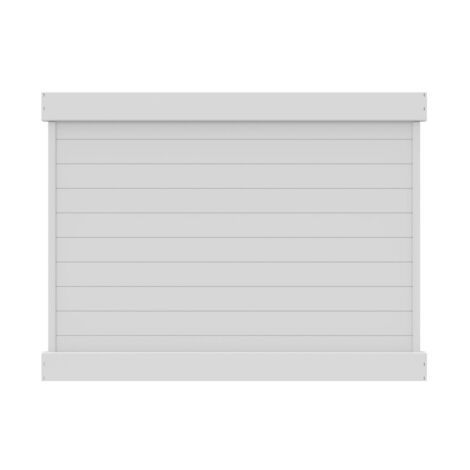 6'H X 8'W Horizontal Chesapeake Privacy Panel White