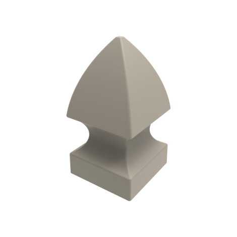 5"x5" Gothic Post Top Clay