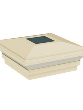 5"x5" Contemporary Solar Post Top Tan