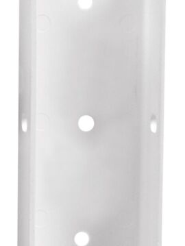 Flat Mount Vinyl Bracket 2" x 6" White 