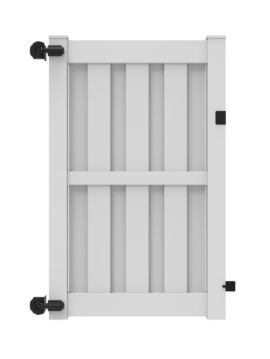 6'H x 46" W Belmont Shadow Box Walk Gate White 