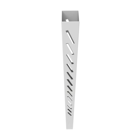 5" x5" x102" Louvered Line Post White