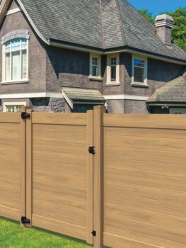 6'H X 8'W Horizontal Chesapeake Privacy Panel Woodgrain