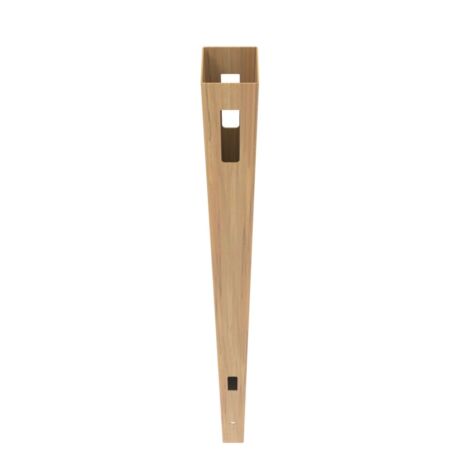 5"x5"x108" Line Post for Horizontal Panel Woodgrain
