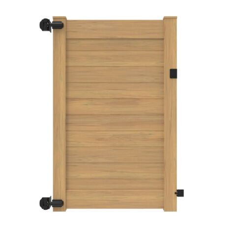 6' H x46" W Horizontal Chesapeake Walk Gate Woodgrain