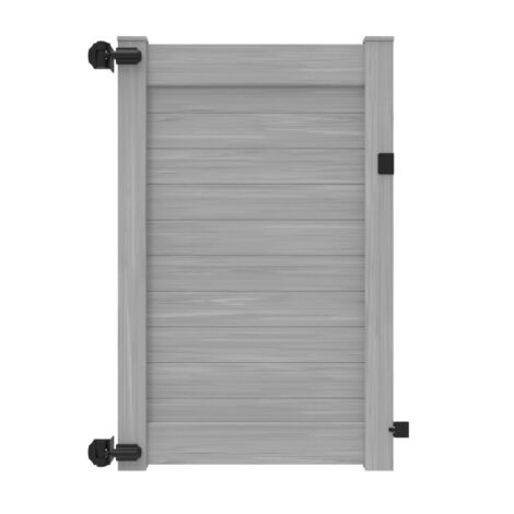 6' H x46" W Horizontal Chesapeake Walk Gate Gray Woodgrain