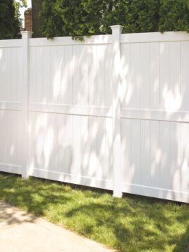 8' H x 6' W Colden Privacy Fence Panel White