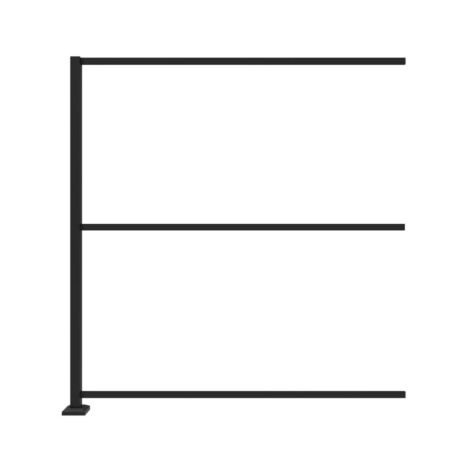 3'x6' Horizontal Vinyl Decorative Screen Wall Line Post Kit