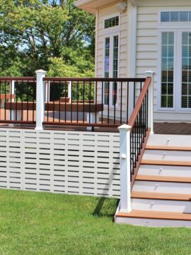 White 3' X 6' - Boardwalk Decorative Screen Panel 