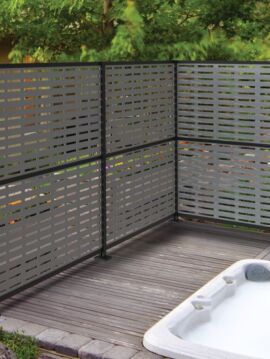 Gray 3' X 6' - Boardwalk Decorative Screen Panel