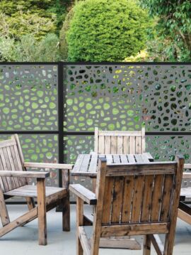 Gray 3' X 6' - River Rock Decorative Screen Panel