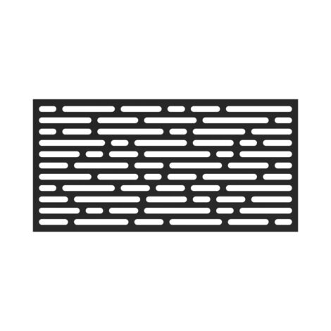 Black 3' X 6' - Optic Decorative Screen Panel 
