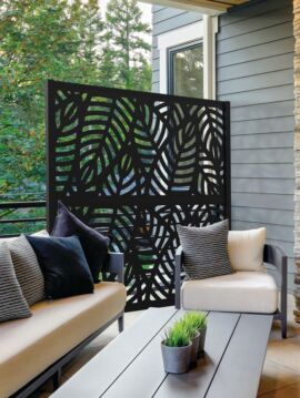 Black 3' X 6' - Sanibel Decorative Screen Panel