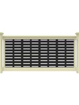 36" H x 6' L Tan Vinyl T Style for Decorative Screen 