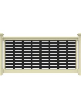 36" H x 6' L Tan Vinyl T Style for Decorative Screen 