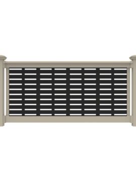 36" H x 6' L Clay Vinyl T Style for Decorative Screen 