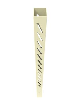 5" x5" x102" Louvered Line Post Tan