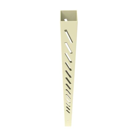 5" x5" x102" Louvered Line Post Tan