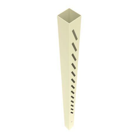 5" x5" x102" Louvered Right End Post Tan