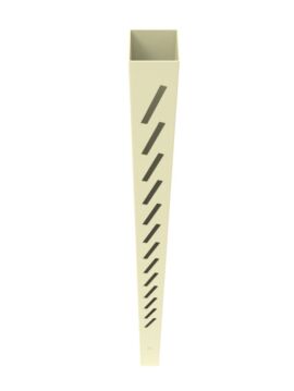 5" x5" x102" Louvered Left End Post Tan