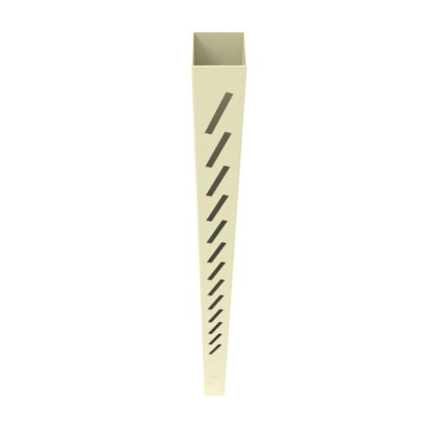 5" x5" x102" Louvered Left End Post Tan