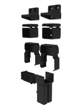 Potomac Straight Bracket Kit - Black 