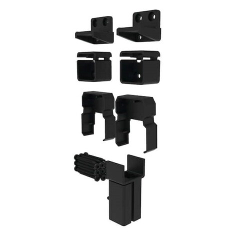 Potomac Straight Bracket Kit - Black 