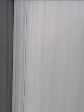 Gray Woodgrain Horizontal Privacy U- Channel 