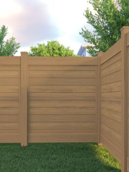 6'H X 6'W Horizontal Chesapeake Privacy Panel Woodgrain 