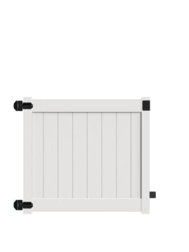 4' H x58" W Norfolk Walk Gate White
