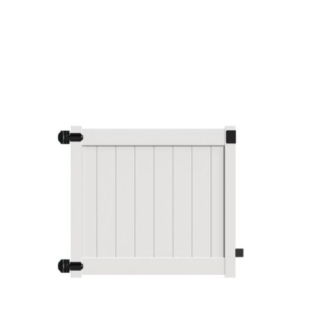 4' H x58" W Norfolk Walk Gate White