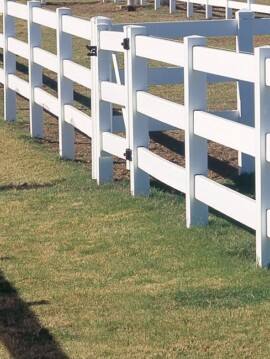 5"x5"x108" Corner Post for Horizontal Panel Woodgrain W/ Screen