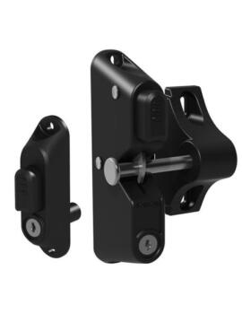 Locking Latch Two Sided - Black