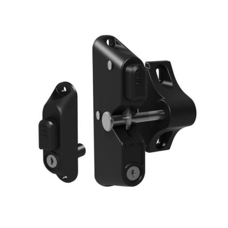 Locking Latch Two Sided - Black