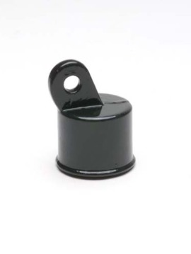 Residential Black Aluminum Rail Ends 1 3/8