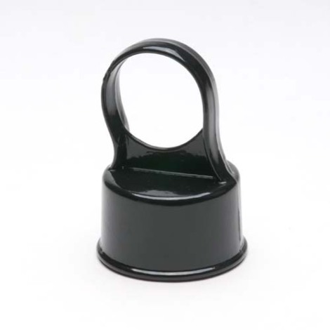 Residential Black Aluminum Loop Cap - 1 5/8" X 1 3/8"  